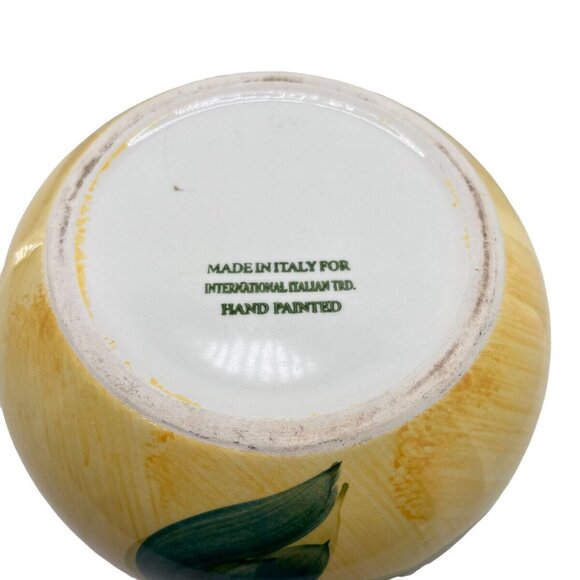 Vintage Italian Pitcher Hand Painted w Fruit International Italian Trader - Picture 9 of 12